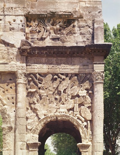 Detail of the Combatants from the Right Hand Arch of the Arc de Triomphe by Roman